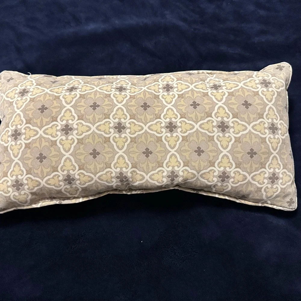 Modern beige rectangle pillow